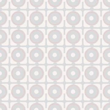 Squares and circles seamless vector pattern Stock Illustration