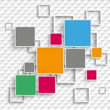 Squares and Frames Design 5 Options Checkered イラスト素材