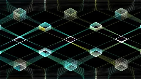 Squares and Lines Video stock 86597895