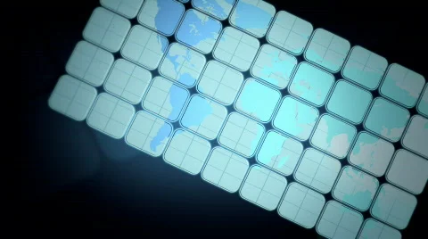 Squares and Map Stock Footage 832008