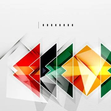 Squares and shadows - tech abstract background Illustrazione stock