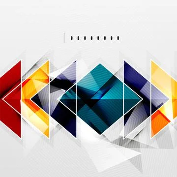 Squares and shadows - tech abstract background Stock Illustration