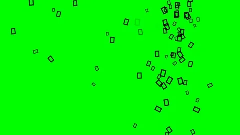 Squares Animated on Chroma Key for Compositing Video stock 337397923