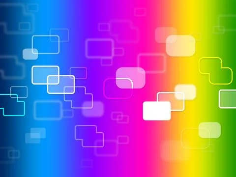 Squares background indicates hi tech and abstract Illustrazione stock