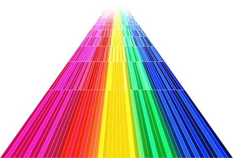 Squares block pattern rainbow and spectrum concept colorful background Stock Illustration