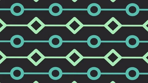 Squares changing to circle on dark background Abstract motion graphic video f Stock Footage 170381777