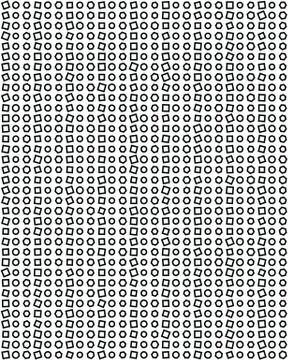 Squares, circle and hexagon Stock Illustration