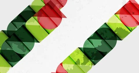 Squares, circles and triangles and grainy noisy texture. Vector Illustration For イラスト素材