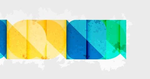 Squares, circles and triangles and grainy noisy texture. Vector Illustration For Stock Illustration