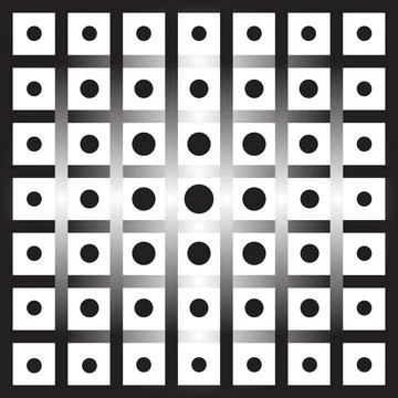 Squares with circles Stock Illustration