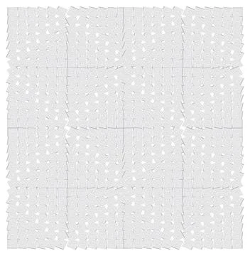 Squares Concept Background square concept illusion isolated on white backg... Foto stock