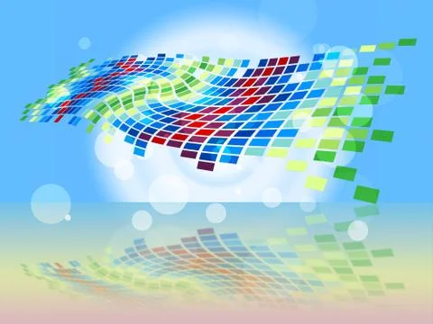 Squares copyspace shows texture blocks and pattern Stock Illustration