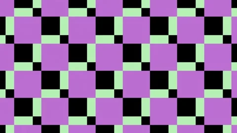 Squares in different colors form a pattern with various shapes. Video stock 341810619