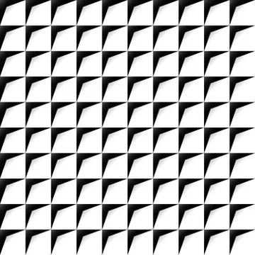 Squares with drawn upper-left edges. Repeating pattern, vector. Stock Illustration