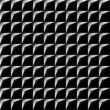 Squares with drawn upper-left edges. Repeating pattern, vector. Stock Illustration