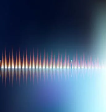 Squares fire equelizer on dark background Stock Illustration