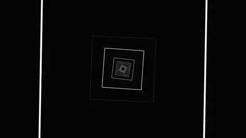 Squares form a spiral pattern that gives a sense of depth and motion Stock Footage 337073493
