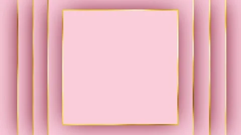 Squares with a gold border appear on a pink background, in the center there is Stock Footage 266297783