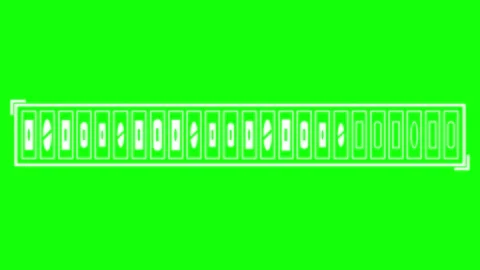 Squares Green Screen Chroma Key Element 스톡 동영상 343929173