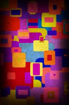 Squares on the grunge Stock Photos