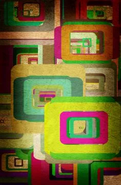Squares on the grunge Stock Photos
