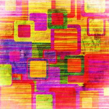 Squares on the grunge Stock Photos