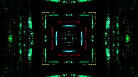 Squares mades of dots Video stock 88985998