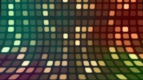 Squares multicolor gradient technology pattern. Luminous digital background. 스톡 일러스트