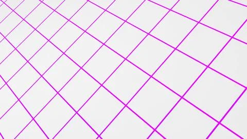 Squares pattern on white background,science and technology concept, 3d rend.. Stock Illustration