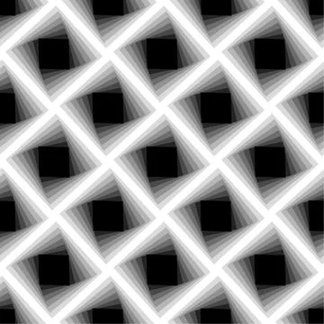 Squares repeatable pattern with rotation. Vector art. Stock Illustration