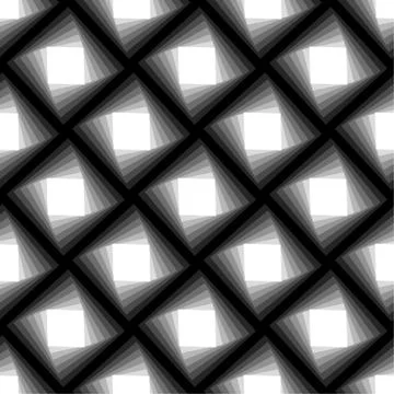 Squares repeatable pattern with rotation. Vector art. Stock Illustration