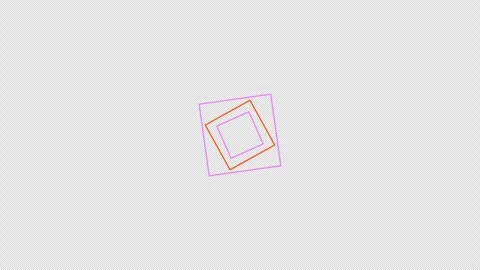 Squares rotating in different directions loading animation Stock Footage 300297948
