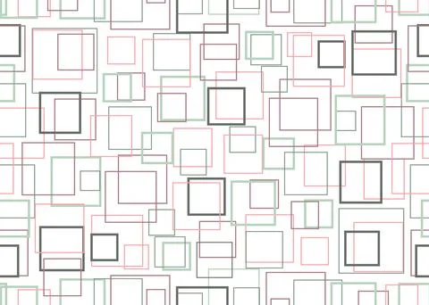 Squares scatter. Seamless pattern design for cover page, fabric, wrapping paper Stock Illustration