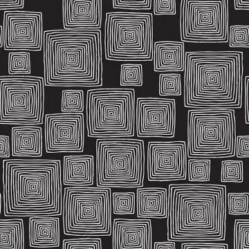 Squares seamless pattern in black and white Stock Illustration