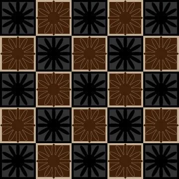 Squares seamless pattern brown colors Stock Illustration
