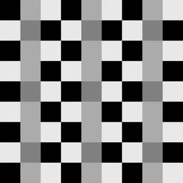 Squares seamlessly repeatable, monochrome pattern. Vector art. Illustrazione stock