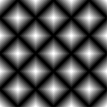 Squares seamlessly repeatable, monochrome pattern. Vector art. Illustrazione stock