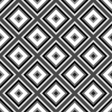 Squares seamlessly repeatable, monochrome pattern. Vector art. 스톡 일러스트