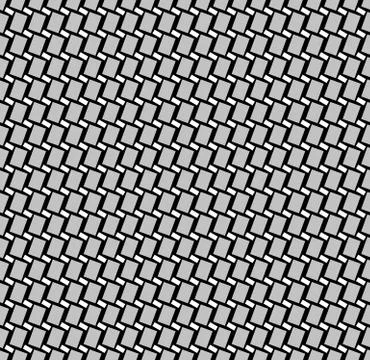 Squares seamlessly repeatable pattern in black and white. Illustrazione stock