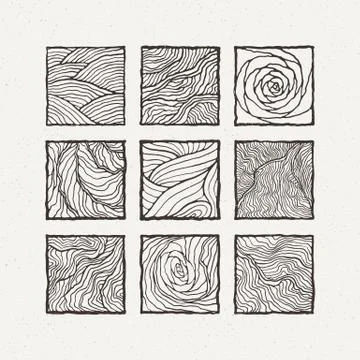Squares set. Vector illustration. Pattern geometric figure Stock Illustration