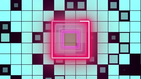 Squares shapes loops Motion with abstract background. Stock Footage 286145229