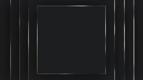 Squares with a silver border appear on a dark gray background, in the center Stock Footage 270380932
