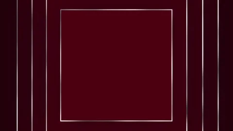 Squares with a silver border appear on a dark red background, in the center Stock Footage 276224431