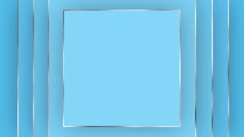 Squares with a silver border appear on a light blue background, in the center Stock Footage 275496697