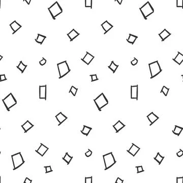 Squares Simple Seamless Pattern on White Background Stock Illustration