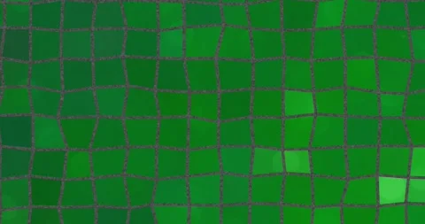 Squares smoothly changing size and color. Shades of green and blue Stock Footage 290032216