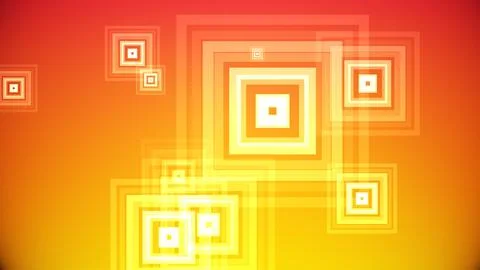Squares spring up on a colorful background Stockillustratie