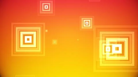 Squares spring up on a colorful background Stockillustratie