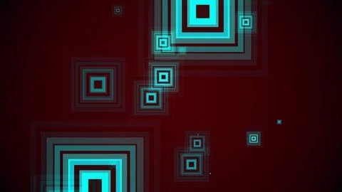 Squares spring up on a colorful background 스톡 일러스트