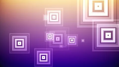 Squares spring up on a colorful background 스톡 일러스트